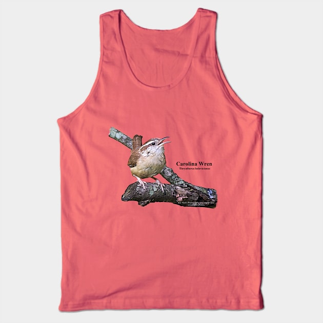 Carolina Wren Tank Top by Sue Finch Photography and Design LLC